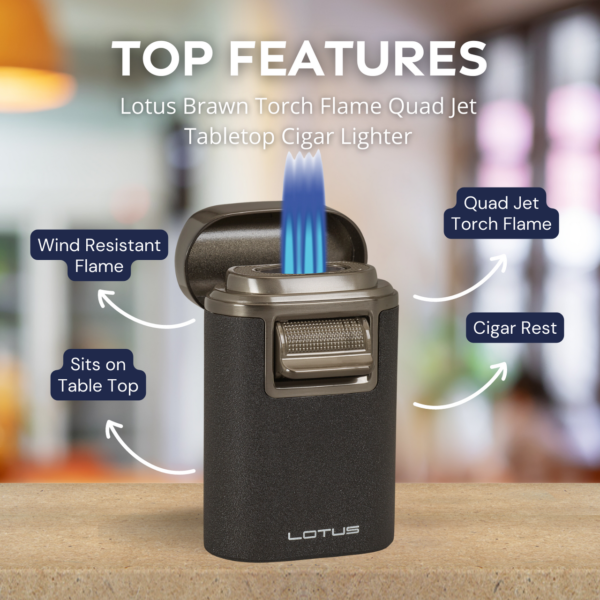Lotus Brawn Quad Flame Torch Lighter - Image 2